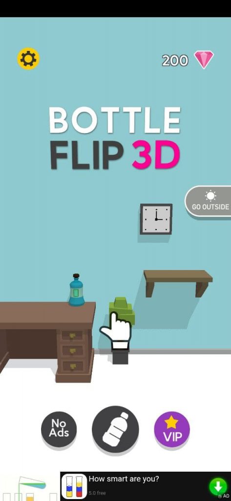 Bottle Flip 3D Графика