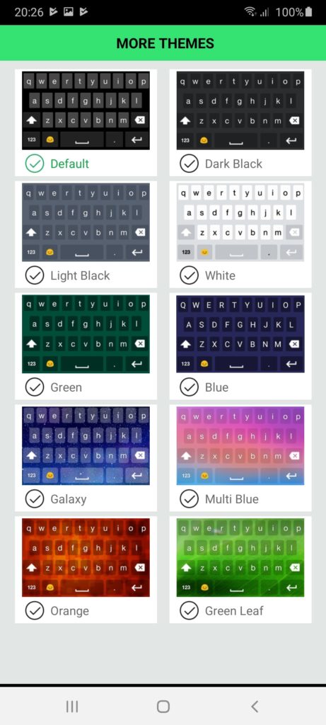 Emoji Keyboard Темы