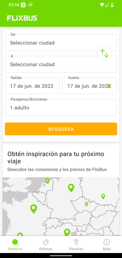 FlixBus Reserva