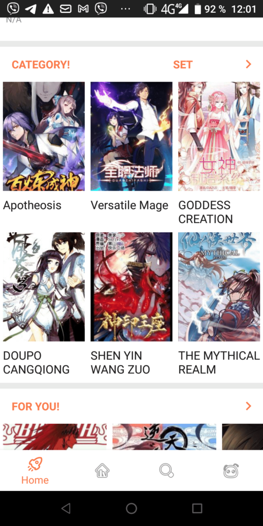 Manga Dogs Категории