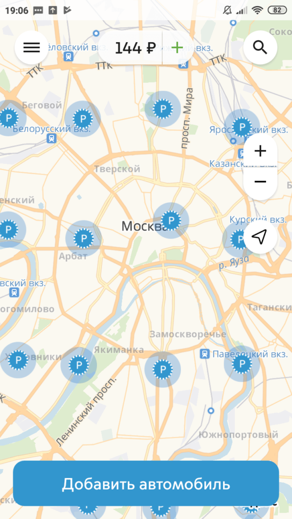 Парковки Москвы Карта парковок