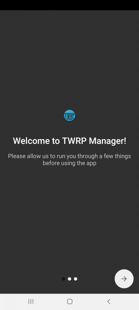 TWRP Manager Inicio