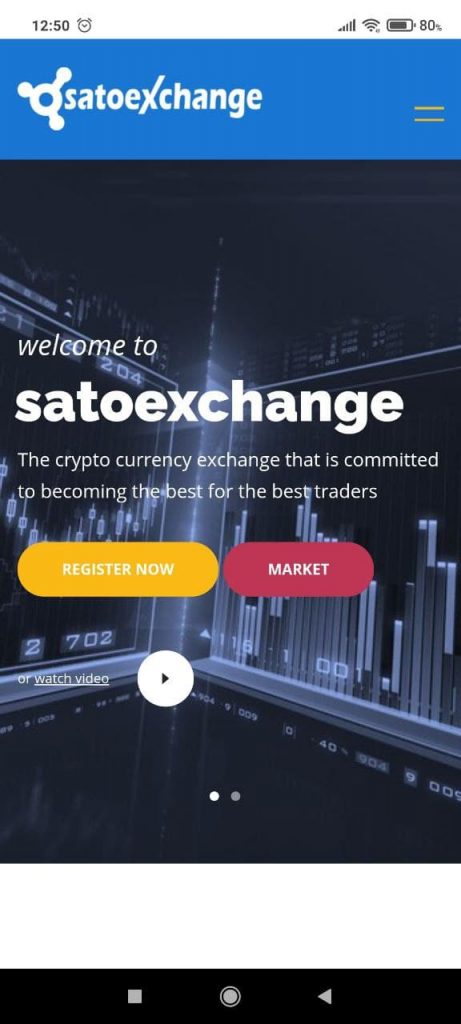 SatoExchange Регистрация