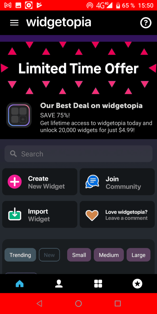 widgetopia iOS 14 Главная