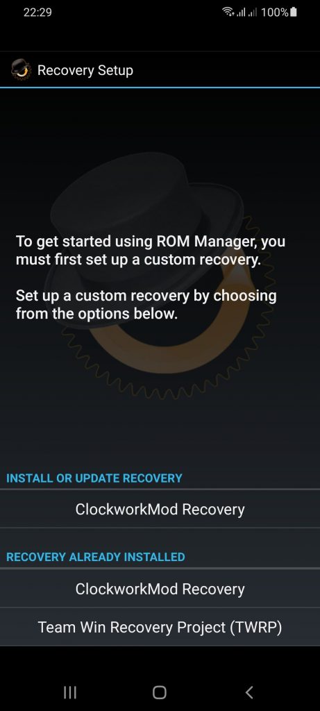 CWM Recovery Installer