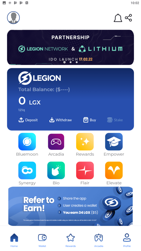 Legion Network Home