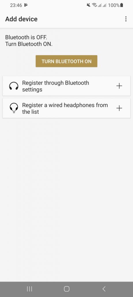 Sony Headphones Connect Add device