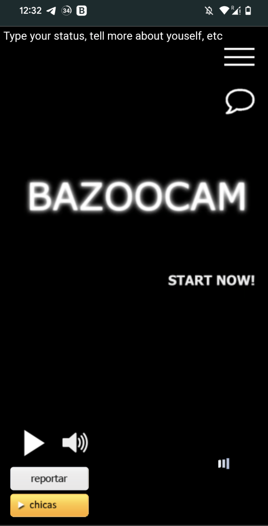 Bazoocam Homepage