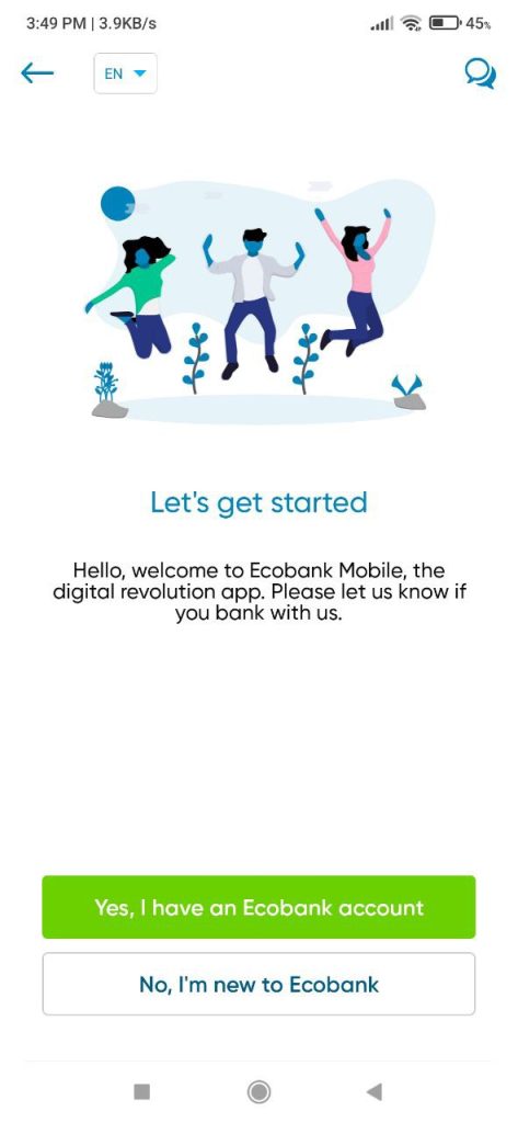Ecobank Mobile Get started