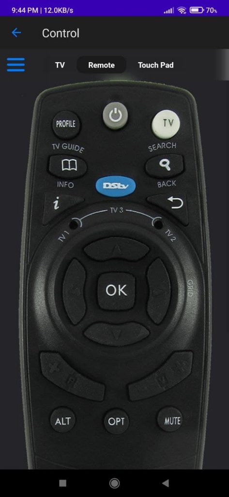 Remote Control For DSTV Buttons