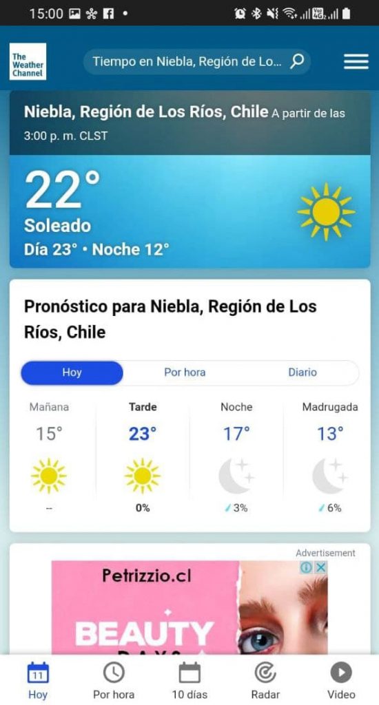 Samsung Weather Today