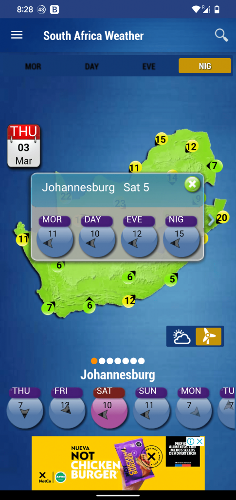 South Africa Weather Home