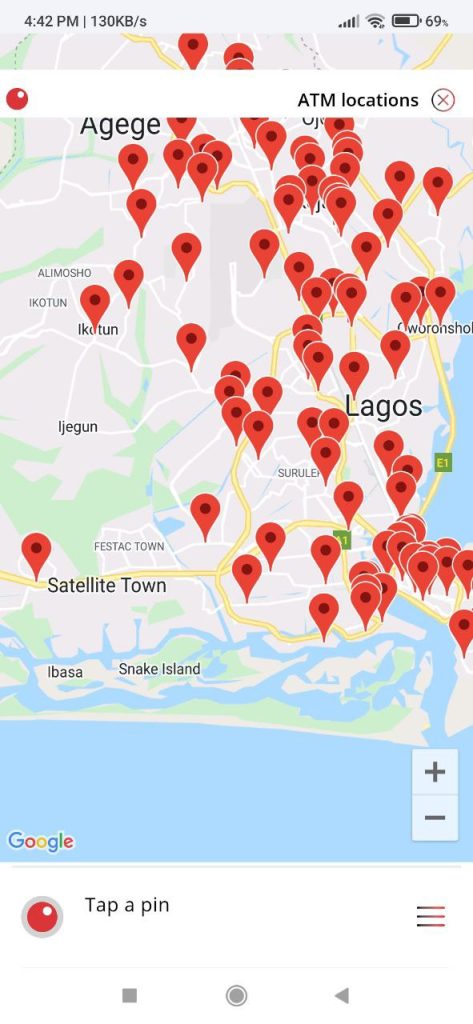 Sterling Bank Map