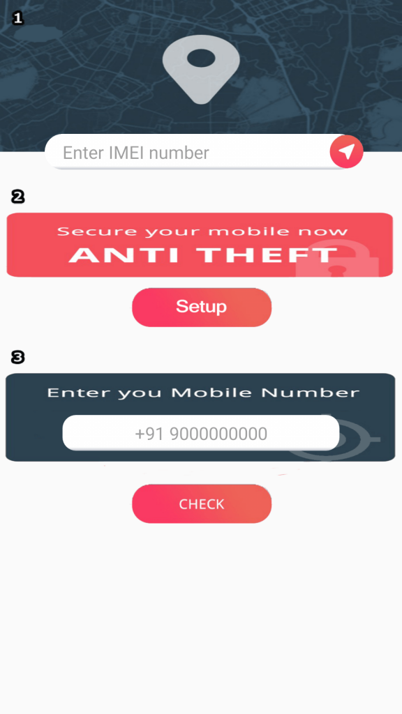 AntiTheft App IMEI Tracker Number