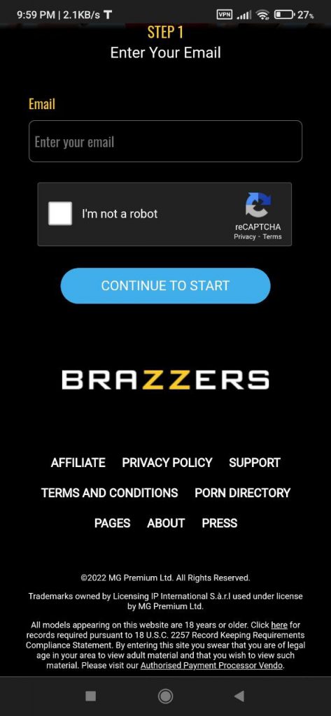 Brazzers Sign up