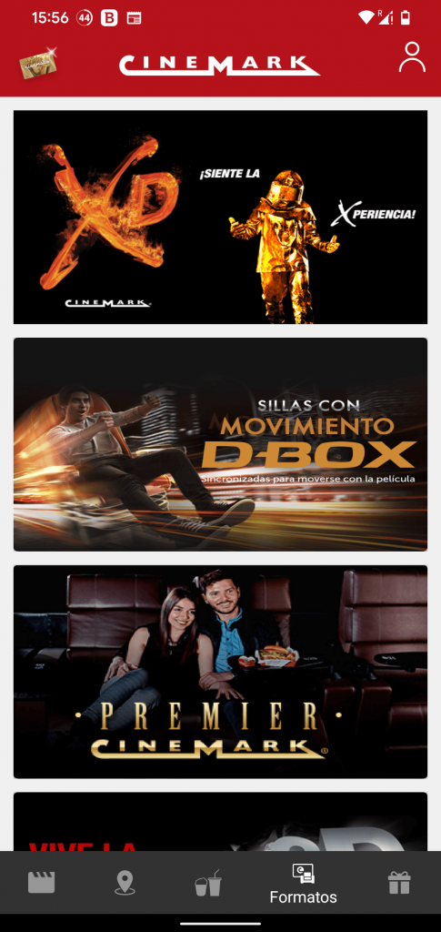 Cinemark Colombia Formatos