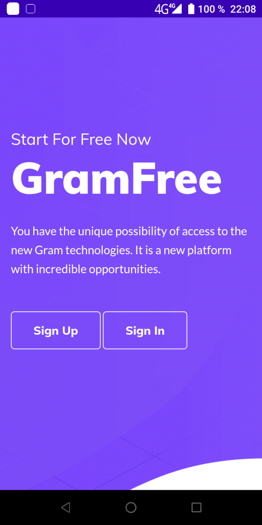 GramFree Sign Up