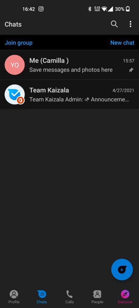 Microsoft Kaizala Chats