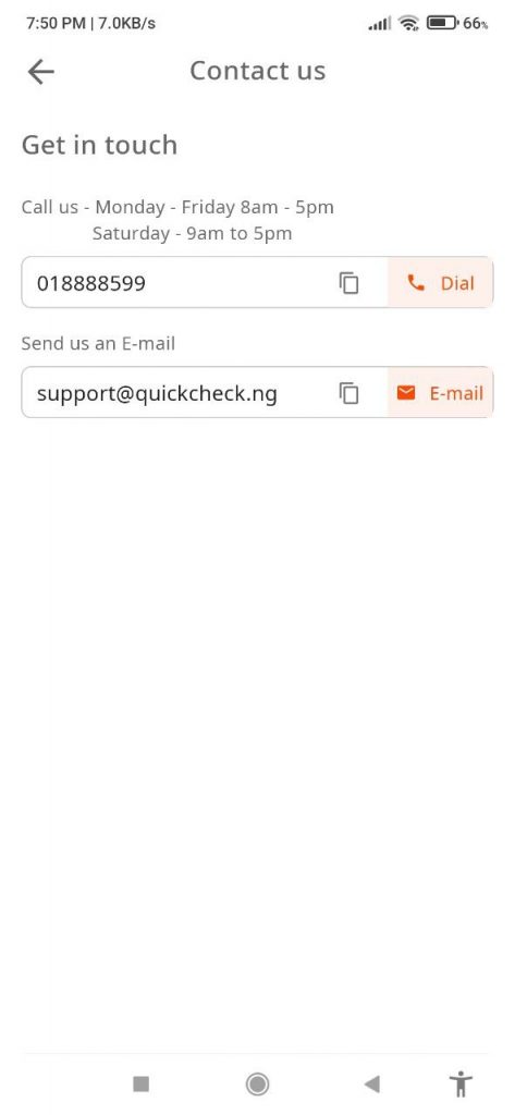 QuickCheck Contacts