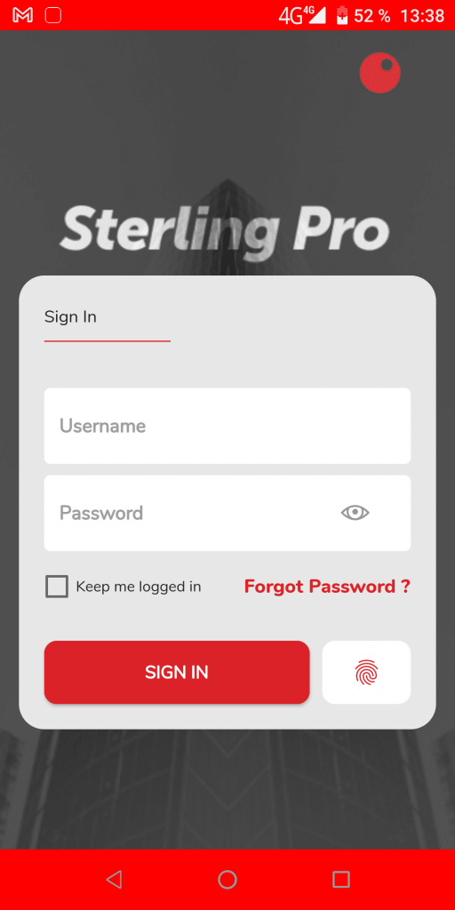 SterlingPro Sign in
