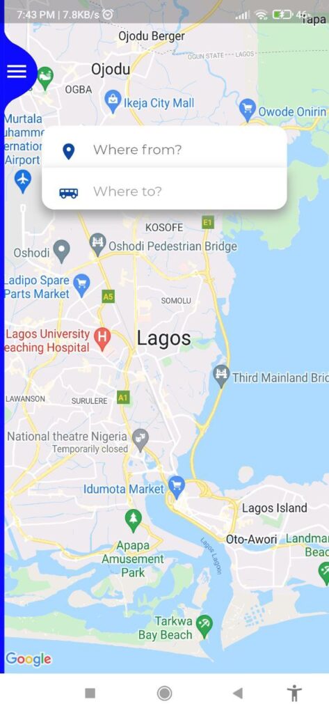 BRT Lagos Map