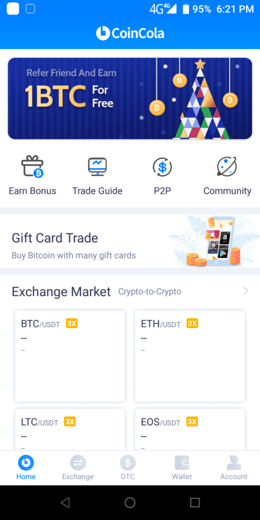 CoinCola Homepage
