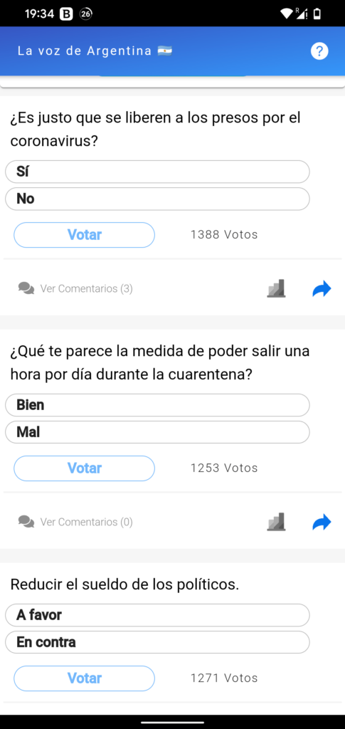 La Voz Argentina Votar