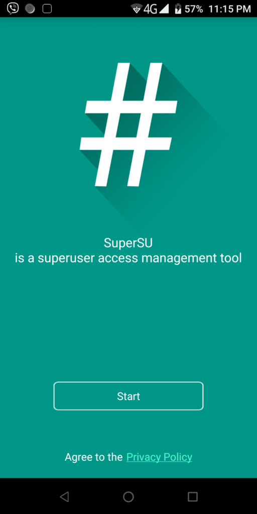 SuperSU Pro Root Start
