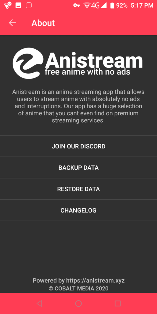 Anistream About