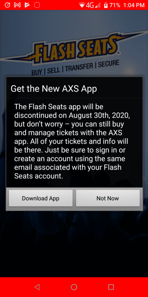 Flash Seats Get the new app