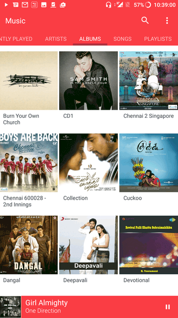 HTC Music Albums