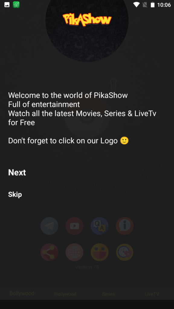 Pikashow Welcome