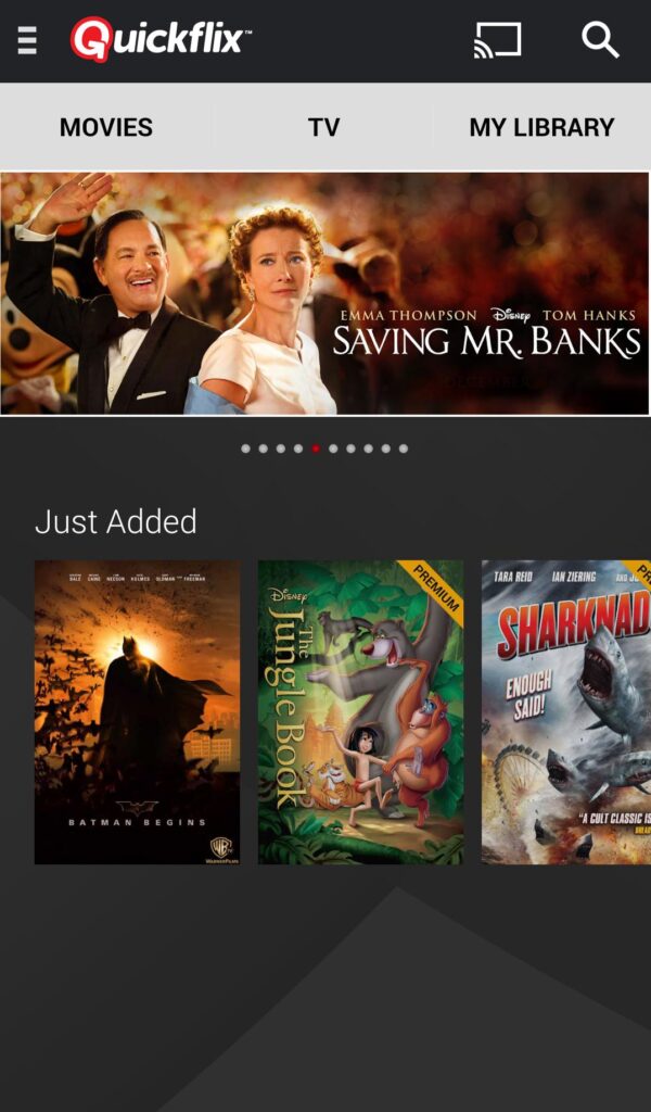 Quickflix Just added