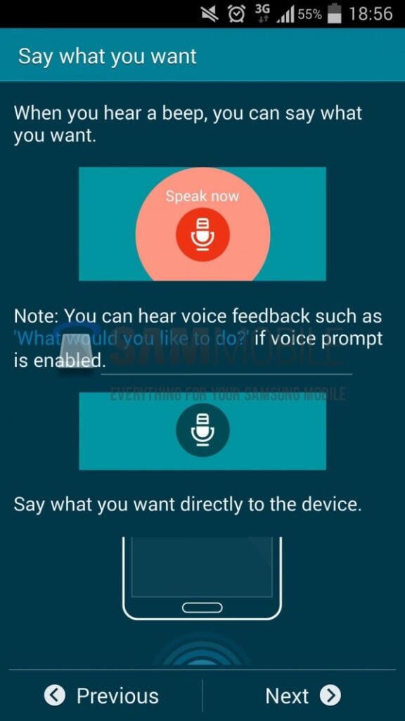 Samsung S Voice Guide