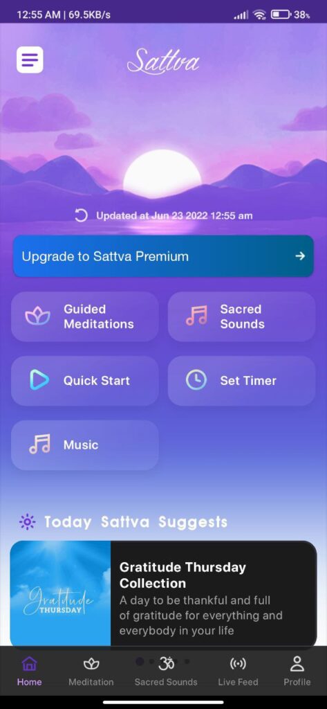 Sattva Homepage