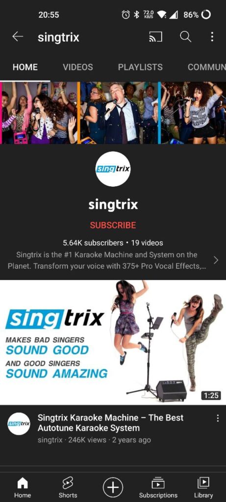 Singtrix Channel