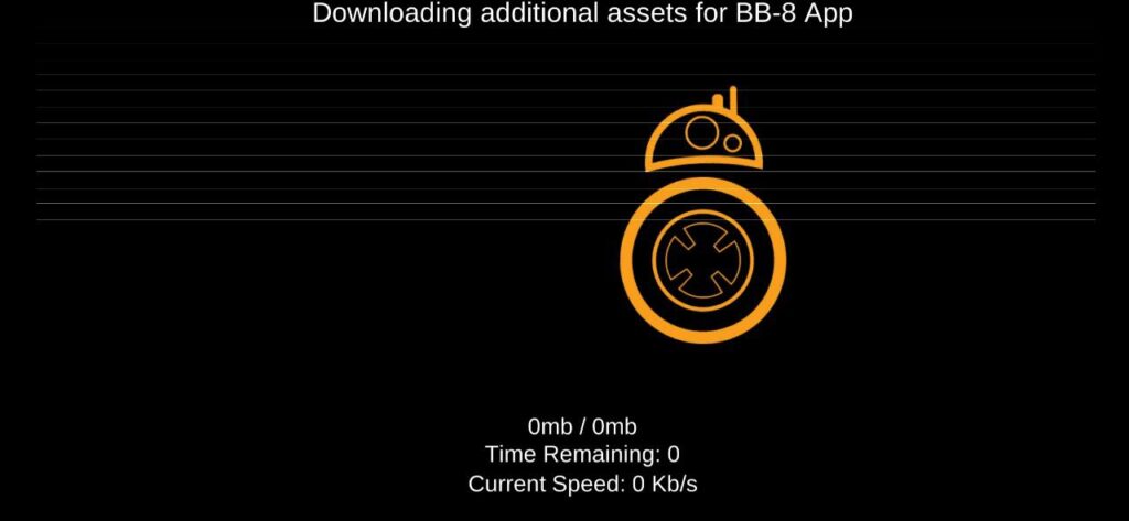 Sphero BB 8 Downloading additional assets