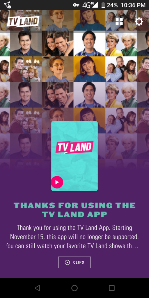 TV Land Homepage