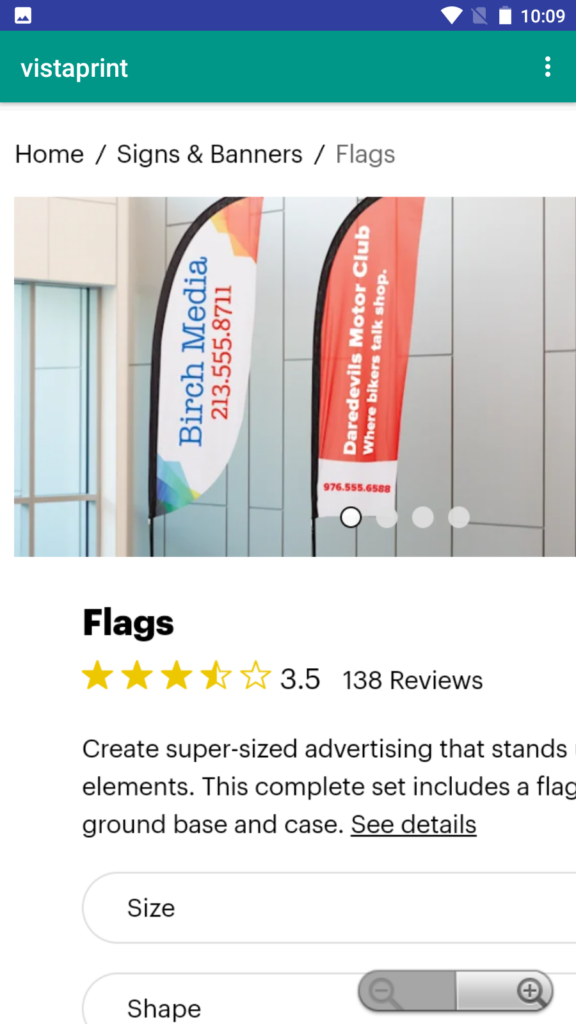 Vistaprint Flags