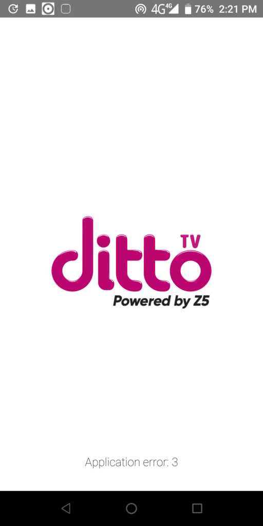 dittoTV Homepage