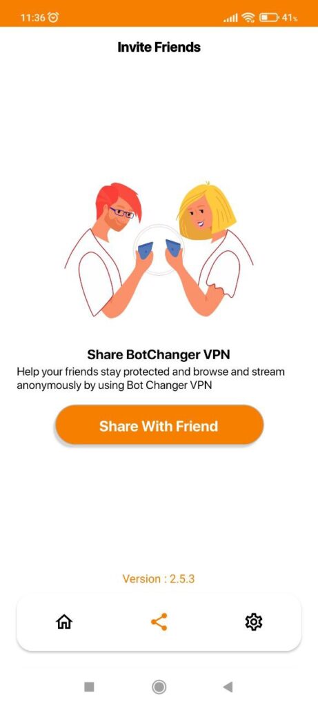Bot Changer VPN Отправка