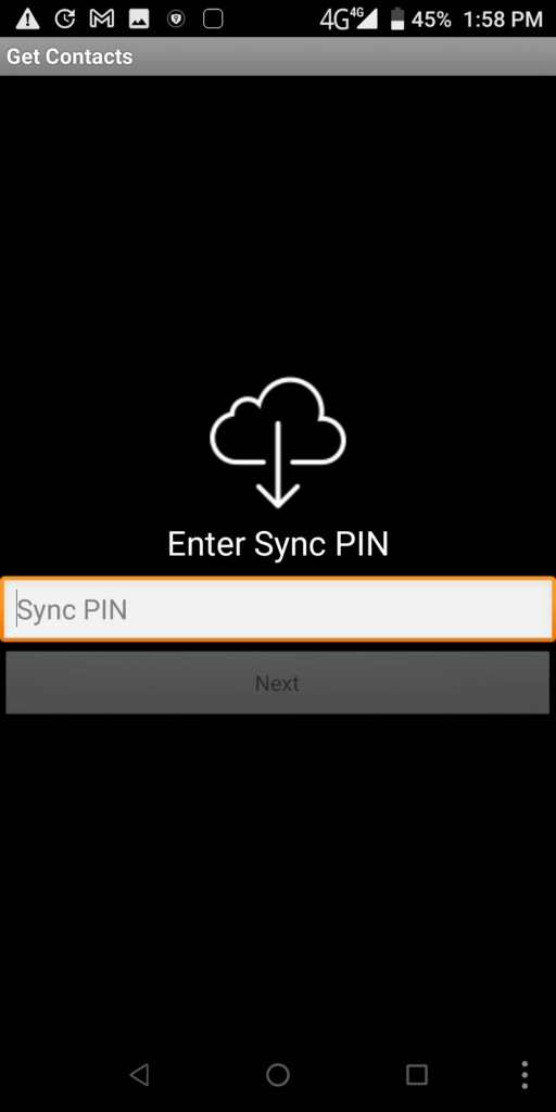 PhoneSwappr Enter PIN