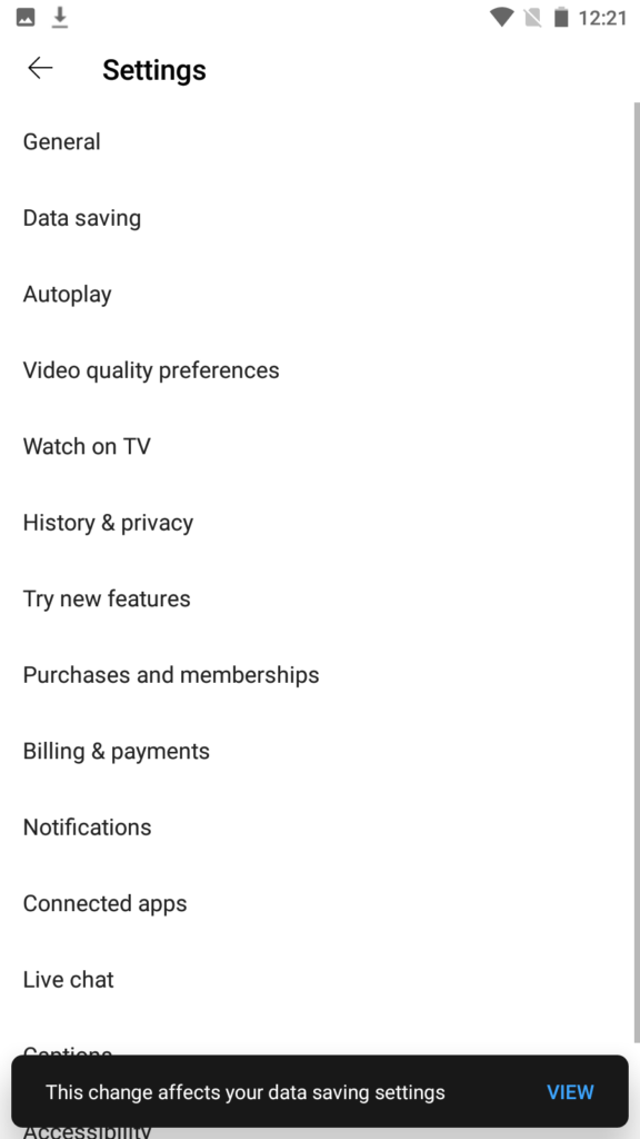 YouTube Premium ضبط