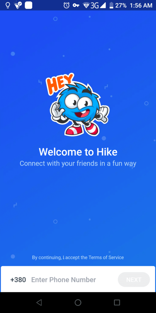 hike messenger Welcome