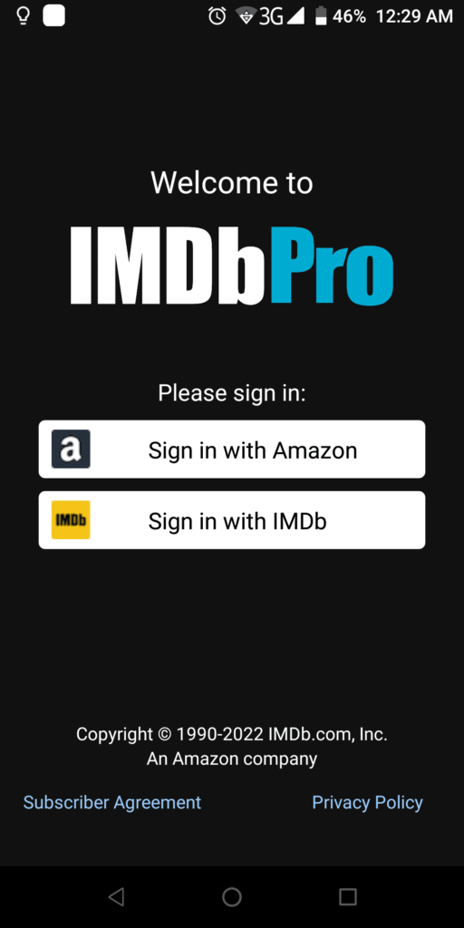 IMDb Pro Sign in