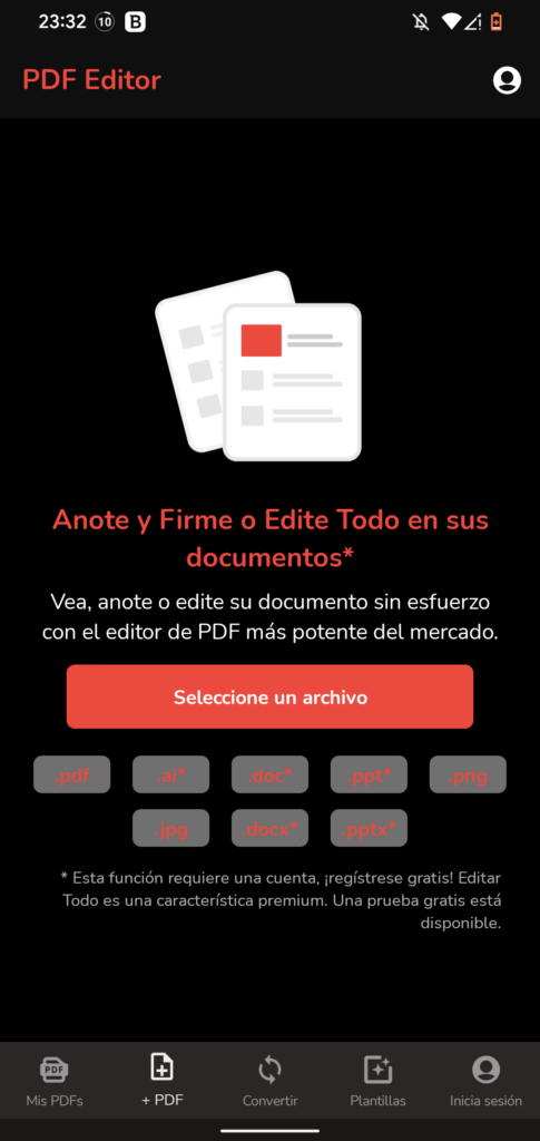 PDF Editor Archivos