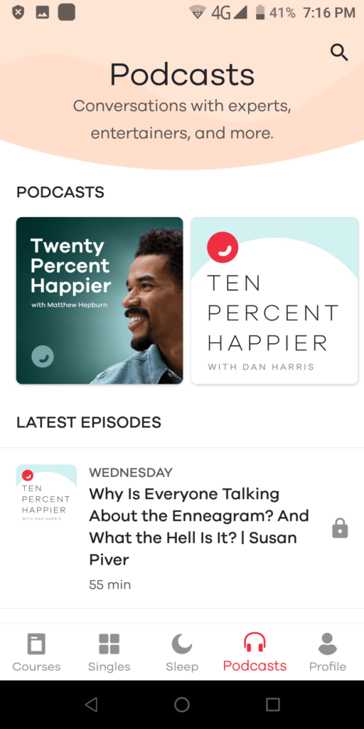 Ten Percent Happier Podcasts