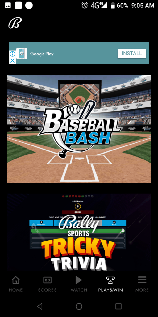 Bally Sports Play and win