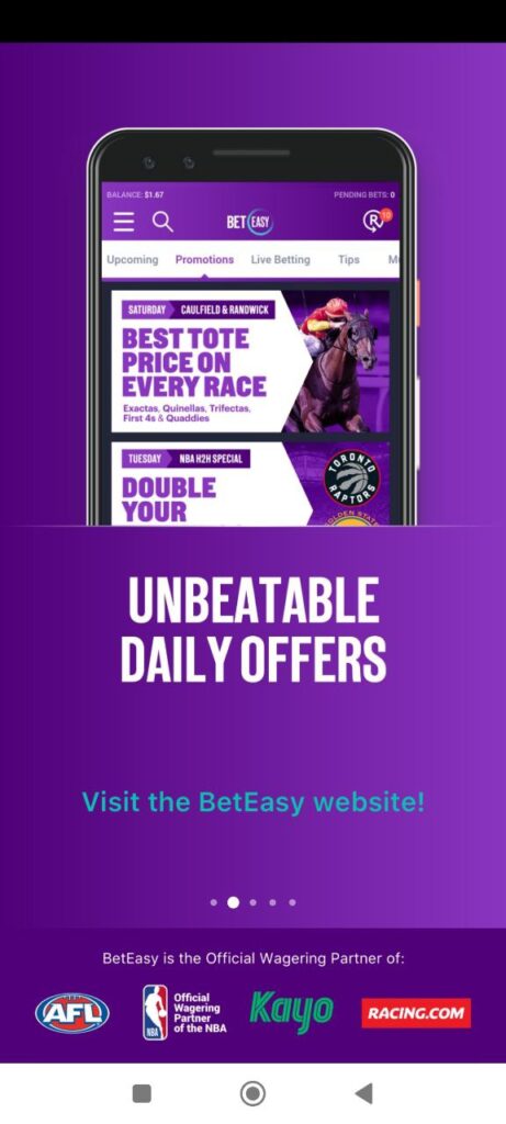 BetEasy Daily offers