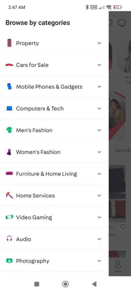 Carousell Categories
